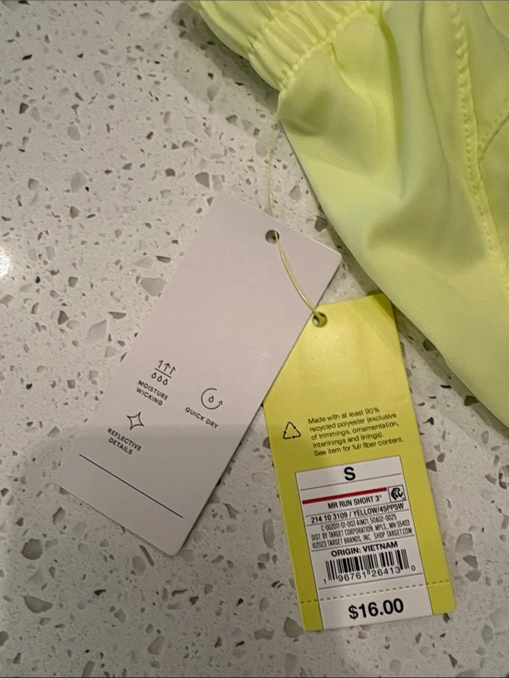 all in motion Neon Yellow Women’s Athletic Shorts - Picture 2 of 5